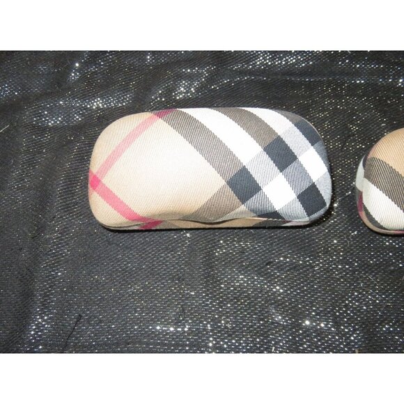 Burberry two pieces! Nova Check Plaid sunglasses glasses cases X2 - Picture 1 of 14